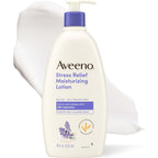 Aveeno Stress Relief Moisturizing Lotion, 12 Fl. Oz (Pack of 4)