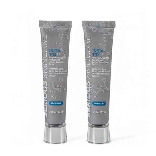 Buy now Serious Skincare INSTA-TOX Instant Wrinkle Smoothing Serum - Facial Filler Improves Appearance of Lines, Pores & Deep Wrinkles - Temporary Skin Tightener - Face Firming - .75 Fl Oz (2Pack) at indiglob india