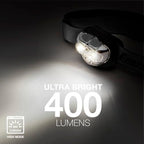 Buy now Energizer PRO-400 Headlamp Rechargeable, IPX4 Water Resistant Rechargeable Headlamp, Ultra Bright Multiple Light Modes Head Lamp, Camping, Running, Outdoors, Emergency Light, USB Included at indiglob india