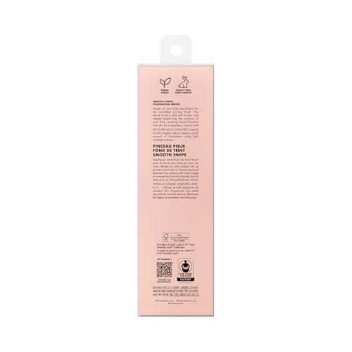 Buy now e.l.f. Smooth Swipe Foundation Brush, Face Makeup Brush For A Natural-Looking Finish, For Liquid & Cream Formulas, Vegan & Cruelty-Free at indiglob india