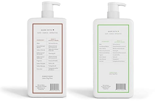 Buy now Native Body Wash | Coconut & Vanilla, Cucumber & Mint - 36 oz bottle with pump - Pack of 2 at indiglob india