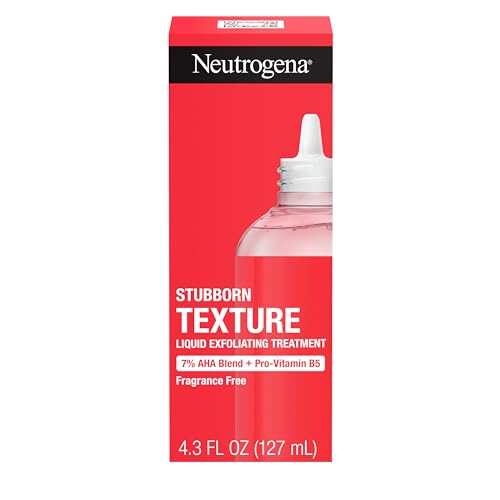 Buy now Neutrogena Stubborn Texture Liquid Exfoliant with 7% AHA Blend & Pro-Vitamin B5 designed for Acne-Prone & Oily Skin, Liquid Face Exfoliator, Oil- & Fragrance-Free, 4.3 fl. oz at indiglob india