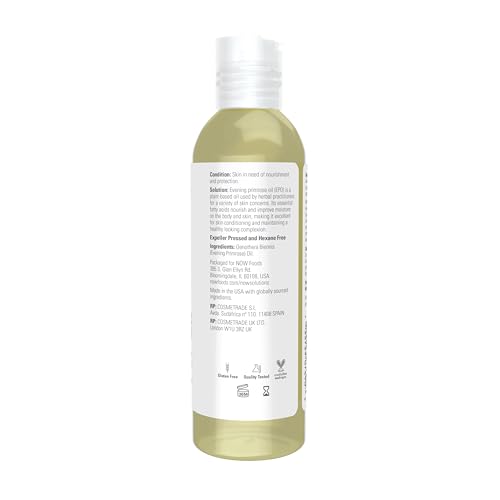 Buy now NOW Solutions, Evening Primrose Oil, 100% Pure Moisturizing Oil, with Essential Fatty Acids 4-Ounce at indiglob india