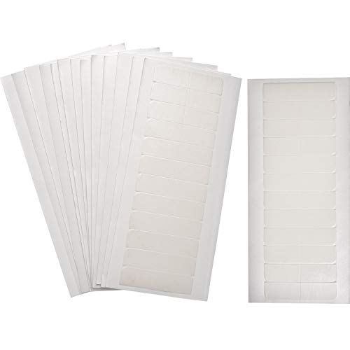 Buy now TecUnite 180 Pcs White Hair Extension Tape Tabs Bulk Double Sided Strong Adhesive Hair Tape in Extension Replacement Wig Strip Waterproof Beauty Tool for Cosplay Party Lace Wigs Toupee Hairpiece at indiglob india