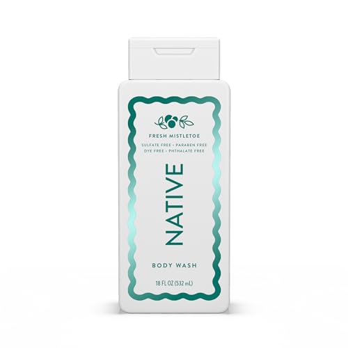 Buy now Native Body Wash, Holiday Edition, Fresh Mistletoe Scent, Contains Naturally Derived Ingredients | For Women & Men, Sulfate, Paraben, & Dye Free Leaving Skin Soft and Hydrated | 18 oz at indiglob india
