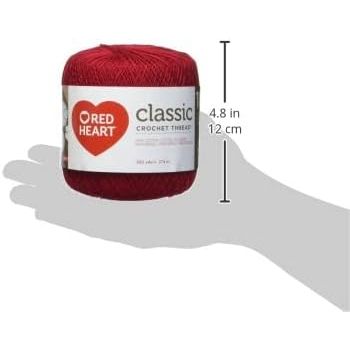 Buy now Red Heart Crochet Thread Yarn, 300 Yards, Victory Red, 1 Count (Pack of 1) at indiglob india