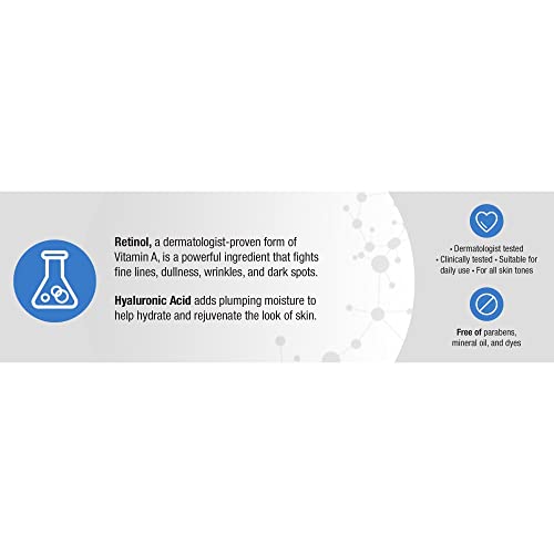 Buy now Neutrogena Rapid Wrinkle Repair Retinol Face Moisturizer, Daily Anti-Aging Cream with & Hyaluronic Acid to Fight Fine Lines, Wrinkles, Dark Spots, 1.7 oz (pack of 2) 3.4 Ounce at indiglob india