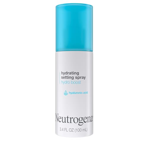 Buy now Neutrogena Hydro Boost Hydrating Makeup Setting Spray with Hyaluronic Acid, Setting Spray for Smooth, Dewy Skin, Fragrance Free, Non-Comedogenic & Hypoallergenic, 3.4 fl. oz at indiglob india