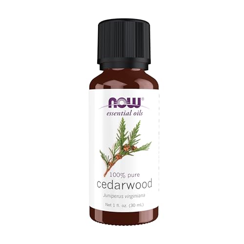 Buy now NOW Essential Oils, Cedarwood Oil, Strengthening Aromatherapy Scent, Steam Distilled, 100% Pure, Vegan, Child Resistant Cap, 1-Ounce at indiglob india