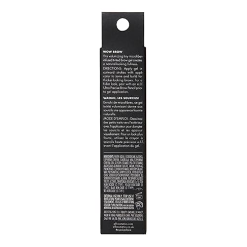 Buy now e.l.f. Wow Brow Gel, Volumizing, Buildable, Wax-Gel Hybrid, Creates Full, Voluminous-Looking Brows, Locks Brow Hairs In Place, Deep Brown at indiglob india