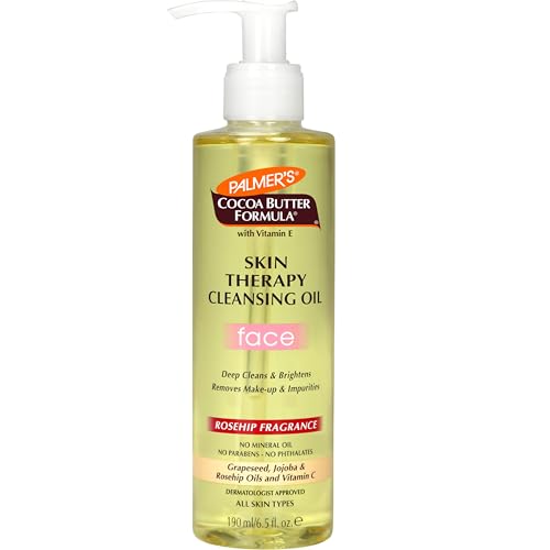 Buy now Palmer's Cocoa Butter Formula Skin Therapy Cleansing Oil, Gentle Makeup Remover with Rosehip Oil and Vitamin C, 6.5 Ounce at indiglob india
