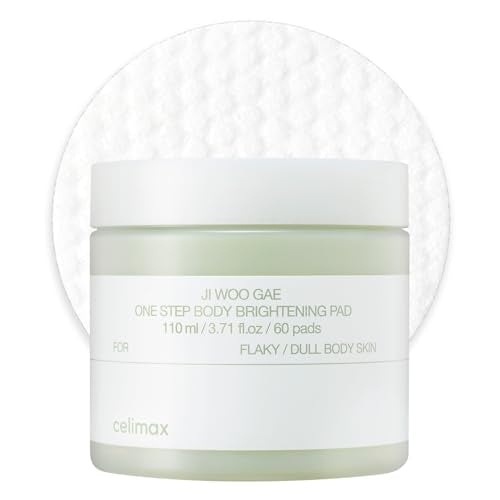 Buy now celimax ONE STEP Body Brightening Pad | with Green Tea & White Truffle, for Underarm, Knee & Elbow, Gentle Exfoliating & Hydrating Body Scrub, 110ml (60 pads) at indiglob india