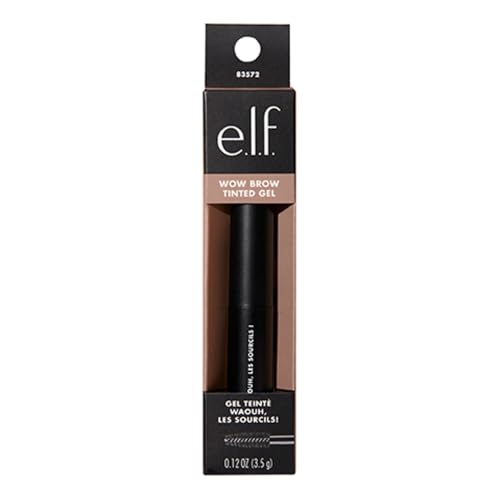 Buy now e.l.f. Wow Brow Gel, Volumizing, Buildable, Wax-Gel Hybrid, Creates Full, Voluminous-Looking Brows, Locks Brow Hairs In Place, Deep Brown at indiglob india