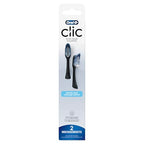 Buy now Oral-B Clic Toothbrush replacement heads, 2 count toothbrushes, black refill brush heads at indiglob india