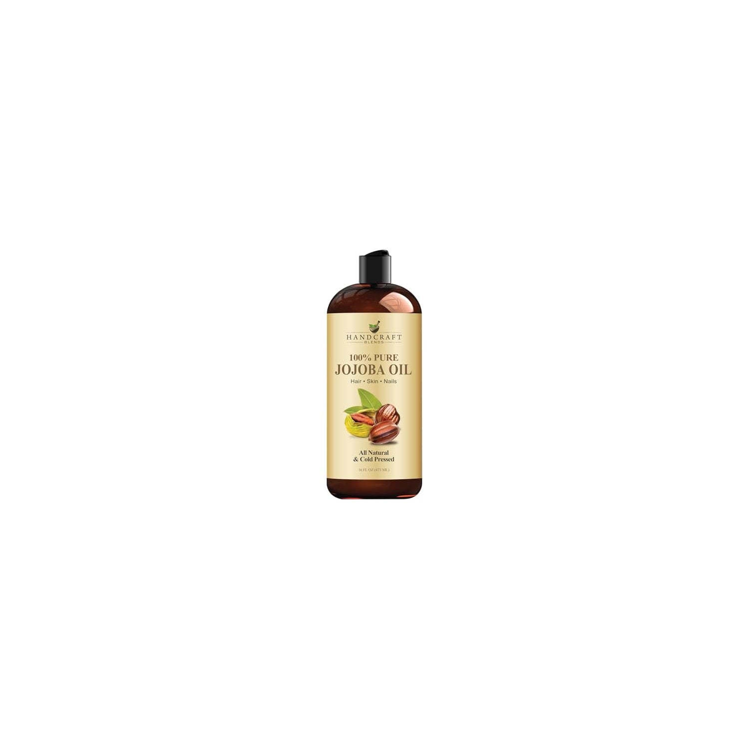 Buy now Handcraft Blends Jojoba Oil | 100% Pure and Natural | Ayurvedic Skin Care | Premium Grade Carrier Oil | Face | Skin | Hair | Massage | Cold-Pressed | Hexane-Free | 16 Fl Oz at indiglob india