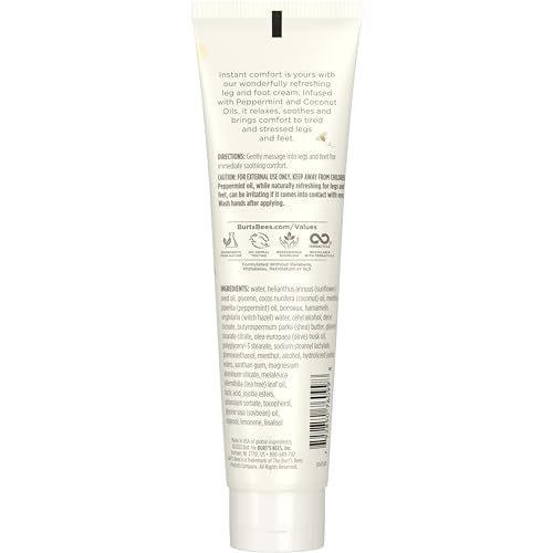 Buy now Burt's Bees Mama Bee Leg and Foot Cream, Soothing Formula with Peppermint and Coconut Oil, Fragrance Free, 99% Natural Origin, 3.38oz at indiglob india