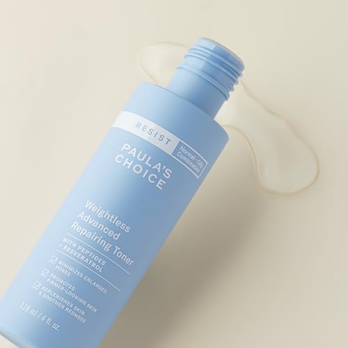 Buy now Paula's Choice Resist Weightless Advanced Repairing Face Toner, Facial Toner with Niacinamide & Hyaluronic Acid, Improves Skin & Boosts Hydration, Normal, Combination, Oily Skin, Fragrance Free, 4oz at indiglob india
