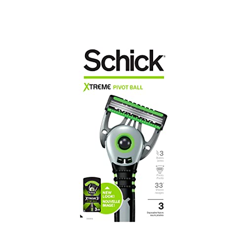 Buy now Schick Xtreme Pivot Ball Razor — Disposable Razors Men, Pivot Razor, Schick Pivot Ball, 3 Count at indiglob india