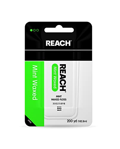 Buy now REACH Mint Waxed Floss 200 Yards 7200 Inch (Pack of 4) at indiglob india