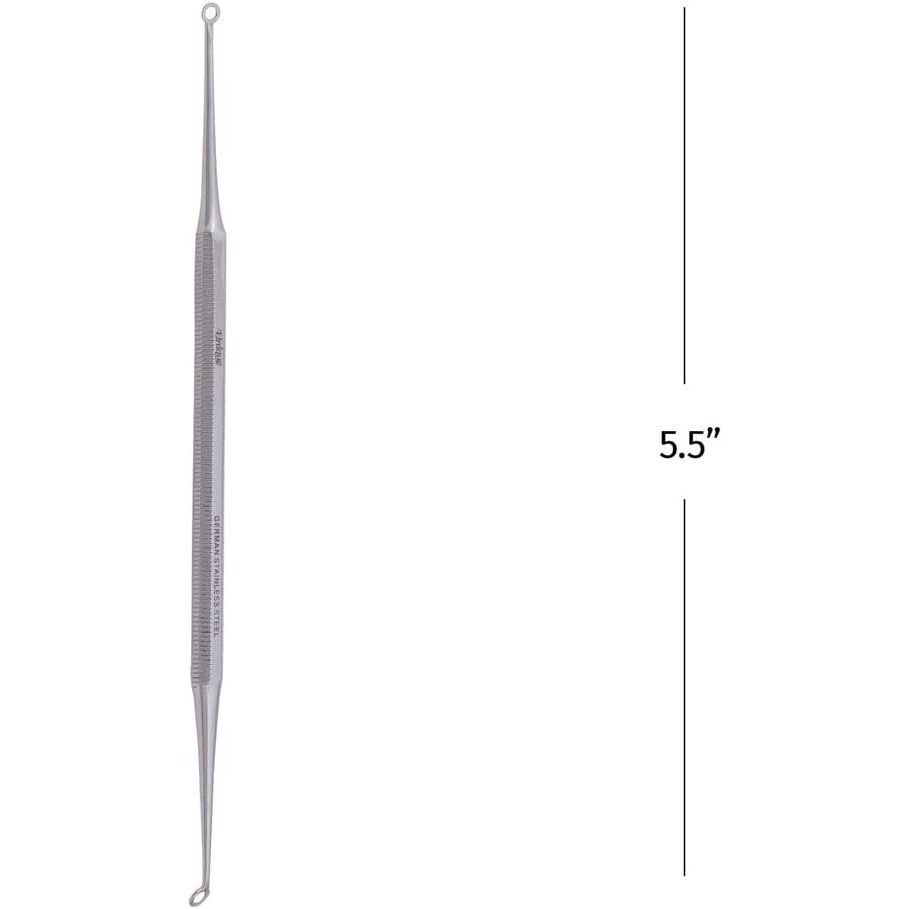Buy now Blackhead Remover Comedone Extractor Tool - Dual Loop Whitehead Blemish Acne Removal - Skin, Facial, Pimple, German Stainless Steel - by The Unique Edge at indiglob india