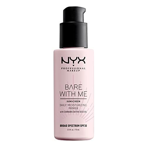 Buy now NYX PROFESSIONAL MAKEUP Bare With Me Cannabis Sativa Seed Oil SPF 30 Daily Moisturizing Face Primer at indiglob india