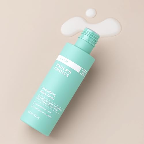 Buy now PaulaÆ’??s Choice Calm Nourishing Milky Toner for Sensitive Skin, Calms + Soothes Redness, Suitable for Rosacea-Prone & Eczema-Prone Skin, Fragrance-Free, 4 Fl Oz. at indiglob india