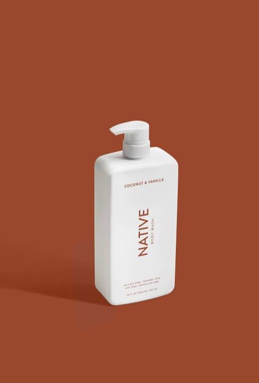 Buy now Native Body Wash | Coconut & Vanilla, Cucumber & Mint - 36 oz bottle with pump - Pack of 2 at indiglob india