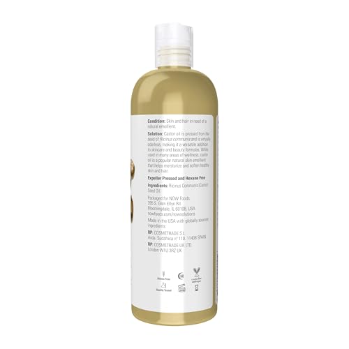 Buy now NOW Foods Solutions, Castor Oil, 100% Pure Versatile Skin Care, Multi-Purpose Skin Softener, 16-Ounce at indiglob india