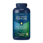 Buy now GNC Triple Strength Fish Oil Omega 3 Supplement, 1000mg EPA and DHA, Supports Heart, Brain, Skin, Eye and Joint Health, 210 Softgels at indiglob india