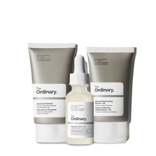 Buy now The Ordinary The Daily Set, Daily Skincare Routine with Squalane Cleanser, Hyaluronic Acid 2% + B5, and Natural Moisturizing Factors + HA | Skin Care Set at indiglob india