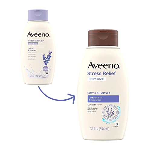 Buy now Johnson & Johnson 003955 Aveeno Stress Relief Body Wash, 12 fl. oz. (Pack of 12) at indiglob india