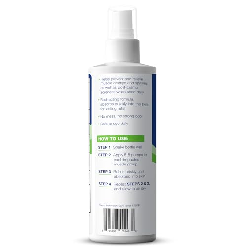 Buy now Theraworx Relief for Muscle Cramps Spray Fast-Acting Muscle Spasm, Leg Soreness with Magnesium Sulfate - 7.1 oz - 1 Count at indiglob india