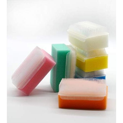 Buy now Wellgler's Autism Sensory Brush for Therapy,Surgical Scrub Brush,Bbaby Sponge for Bathing, Cradle Cap Brush (6Pack) at indiglob india