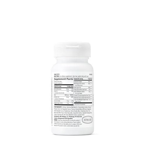 Buy now GNC Women's Advanced Hair, Skin & Nails Daily Multivitamin Blend for Women, Clinically Studied Beauty Support Containing Biotin, Hyaluronic Acid, Collagen, Lutein, 60 Caplets at indiglob india