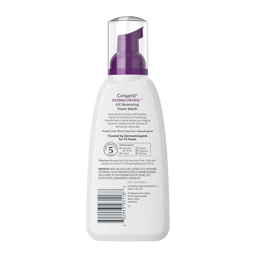 Buy now Cetaphil Pro Oil Removing Foam Wash, Foaming Facial Cleanser, Fragrance Free Formula Suitable for Sensitive Skin, 8 Fluid Ounce (Pack of 3) at indiglob india