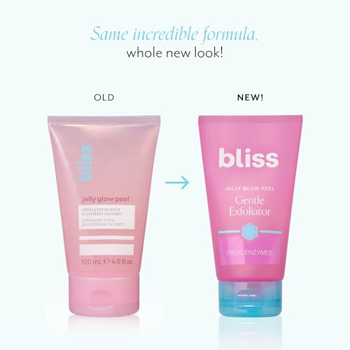 Buy now Bliss Jelly Glow Peel™ Gentle Non-Abrasive Cleanser and Exfoliator With Fruit Enzymes - 4 Oz - Nourishes and Hydrates Skin - Clean - Vegan & Cruelty Free at indiglob india