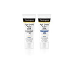 Buy now Neutrogena Age Shield Face Oil-Free Sunscreen Lotion with Broad Spectrum SPF 70, Non-Comedogenic Moisturizing Sunscreen to Help Prevent Signs of Aging, PABA-Free, 3 fl. oz. at indiglob india