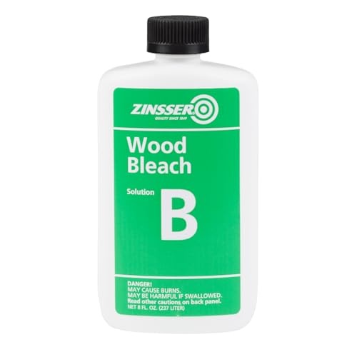 Buy now Zinsser Wood Bleach Kit | Lighten Furniture, Floors, Cabinets, Trim | Removes Red Tone | 2-Step Brightening System | 2-Step 8 fl. oz. Kit (16 fl. oz. Total) at indiglob india