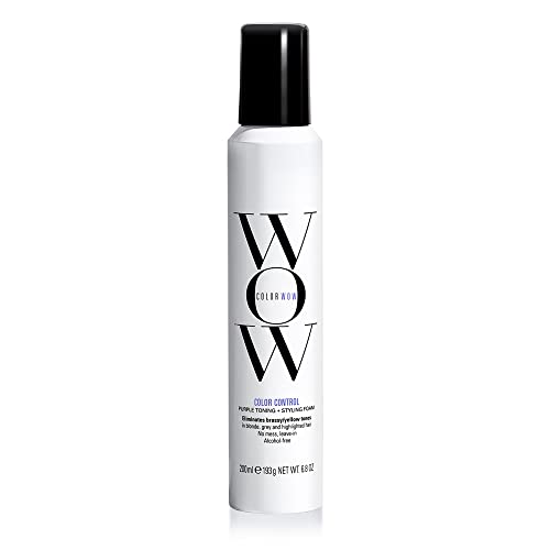 Buy now COLOR WOW Color Control Purple Toning + Styling Foam Æ’?? Instantly rids Blonde & Gray hair of brassy, yellow tones, Alcohol free, crunch free styling at indiglob india