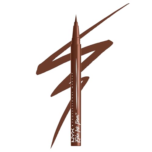 Buy now NYX PROFESSIONAL MAKEUP Epic Ink Liner, Waterproof Liquid Eyeliner with Vegan Formula - Dark Chocolate (Dark Brown Matte) at indiglob india
