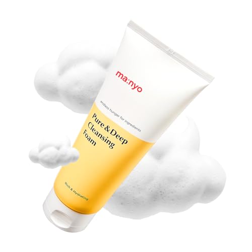 Buy now MANYO Pure & Deep Cleansing Foam, Facial Cleanser, for Double Cleansing, Pore Cleaner, Blackhead Remover, Acne Face Wash, Korean Skin Care, 6.7 fl oz (200ml) at indiglob india