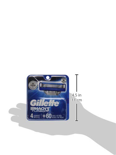 Buy now Gillette Mach3 Turbo Cartridges, 4 Count at indiglob india