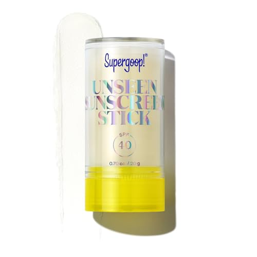 Buy now Supergoop! Unseen Sunscreen Stick - SPF 40 - Clear & Invisible Sun Protection - Broad Spectrum Face Sunscreen - Glides Over Makeup - Natural Finish - For All Skin Types - 0.7 fl oz at indiglob india