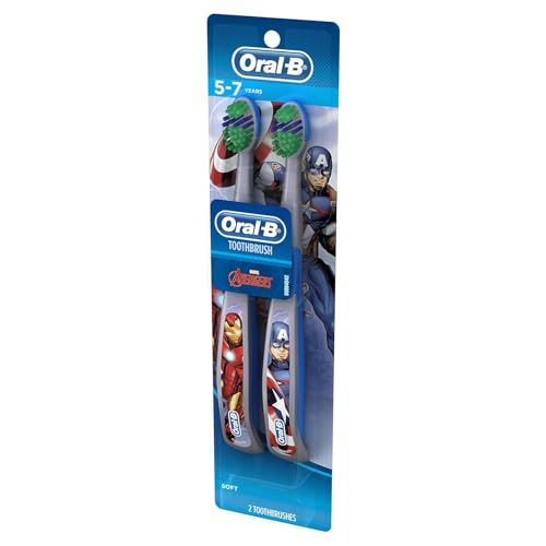 Buy now Oral-B Kid's Manual Toothbrush Featuring Marvel's Spiderman, Soft Bristles, for Children and Toddlers 3+, 2 Count at indiglob india