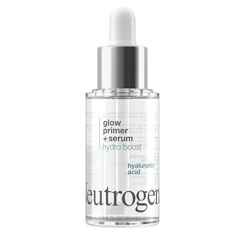 Buy now Neutrogena Hydro Boost Glow Booster Primer & Serum, Hydrating & Moisturizing Face Serum-to-Primer Hybrid, Infused with Purified Hyaluronic Acid & Designed to Instantly Hydrate, 1.0 fl. oz at indiglob india