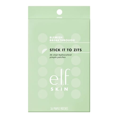 Buy now e.l.f. SKIN Blemish Breakthrough Stick It To Zits Pimple Patches, Helps Reduce The Look of Blemishes & Heal, Vegan & Cruelty-free, 36 Patches at indiglob india