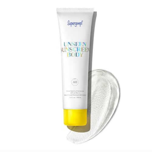 Buy now Supergoop! Unseen Sunscreen Body SPF 40 - Clear & Invisible Sun Protection - 3.4 fl oz - Weightless & Scentless - Water & Sweat Resistant - For All Skin Types at indiglob india