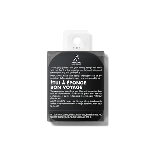 Buy now e.l.f. Safe Travels Sponge Case, On-The-Go, Breathable Beauty Sponge Protection From Dirt & Grimes, Durable Silicon Holder, Vegan & Cruelty-Free at indiglob india