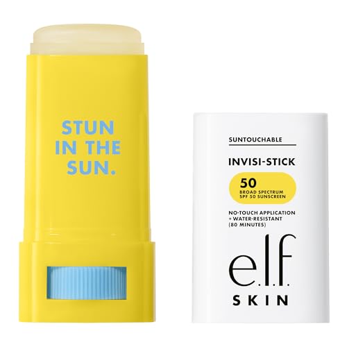 Buy now e.l.f. SKIN Suntouchable Invisi-Stick SPF 50, Clear Sunscreen For A Natural Finish, Made With Moisturizing Sunflower Seed Oil, Vegan & Cruelty-Free at indiglob india
