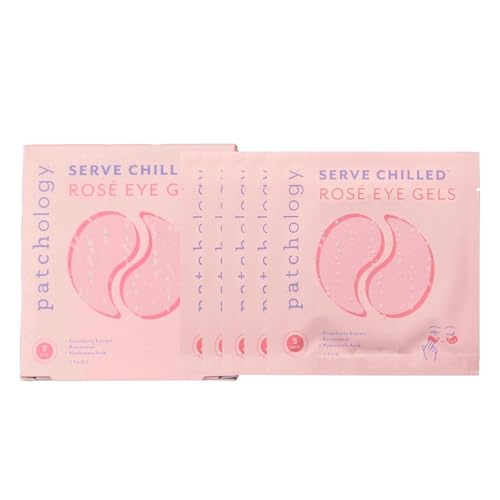 Buy now Patchology Serve Chilled RosÃ© Hydrating Under Eye Patches â€“ Hyaluronic Acid & Antioxidant-Infused Eye Masks to Reduce Dark Circles, Puffiness & Fine Lines - Ideal Skincare Essentials (5 Pairs) at indiglob india